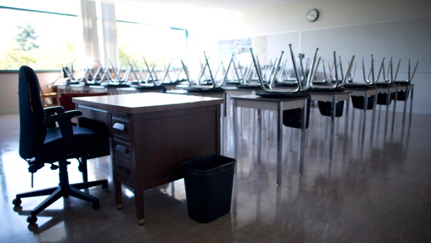 Empty classroom