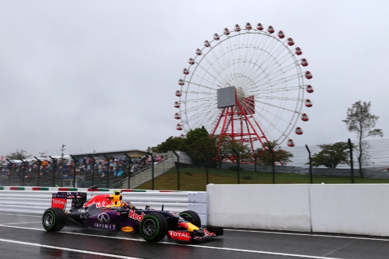 Kvyat tops timesheets as rain interrupts play again