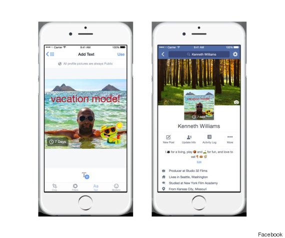 Facebook tests GIF-style profile pictures and a new layout