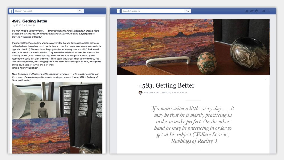 Facebook Notes turned into blogging platform