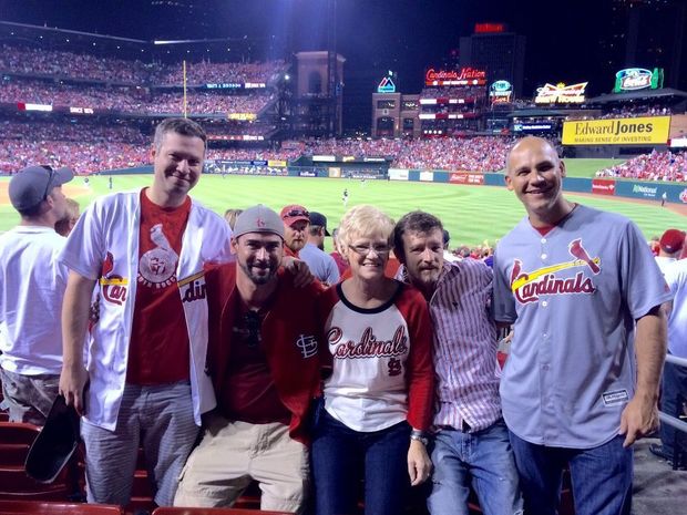 Chris Sanna a 43-year-old Army veteran was shot in the back during an armed robbery on Friday night after leaving a St. Louis Cardinals game at Busch Stadium