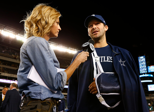 Tony Romo #9 of the Dallas Cowboys