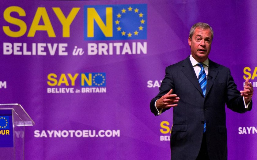 Farage is in the midst of a UK wide tour to promote the benefits of leaving the EU