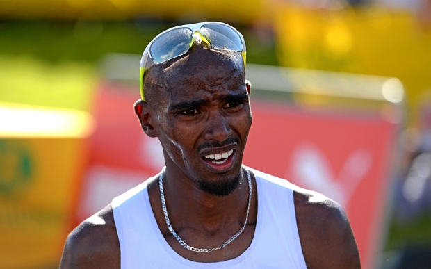 Mo Farah at the Great North Run