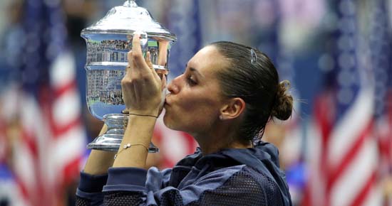 Pennetta wins US Open title, announces retirement