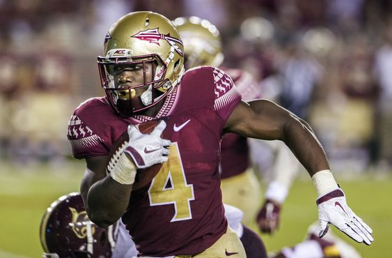 Florida State running back Dalvin Cook runs the ball during the first half of an NCAA college football game against Texas State in Tallahassee Fla. After an offseason where many wondered if he