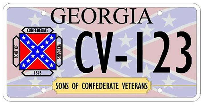 Galloway Jim
 
 
  
The redesigned license plate will look much like this though without the faded Confederate emblem in the background