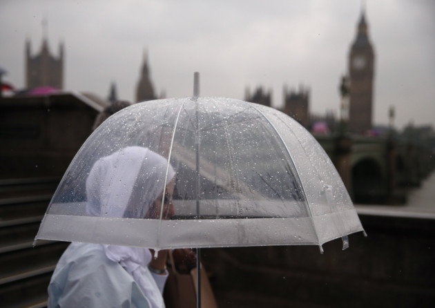 Get your brolly- storms are set to sweep London