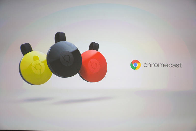 Google announces its newly designed Chromecast video-streaming device.               James Martin  CNET