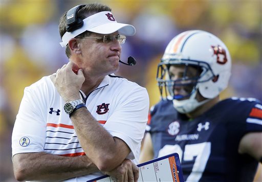 Gus Malzahn benched his starting quarterback Jeremy Johnson after losing to LSU last week