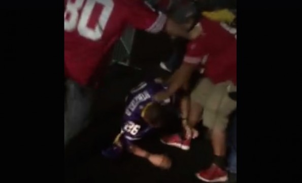 49ers Fans Brutally Beat Vikings Fan