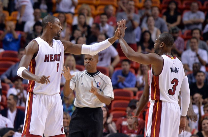 Miami Heat Chris Bosh Dwyane Wade Healthy And Without Restrictions