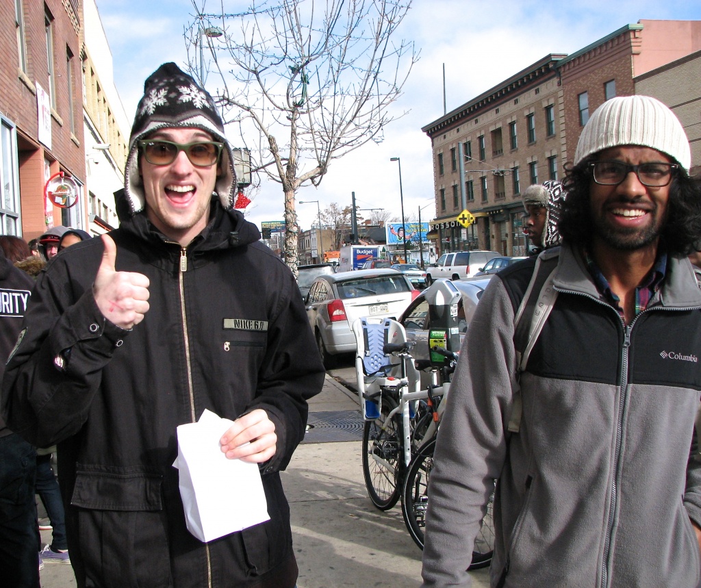 Two happy Colorado cannabis customers