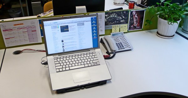 Deserted desk