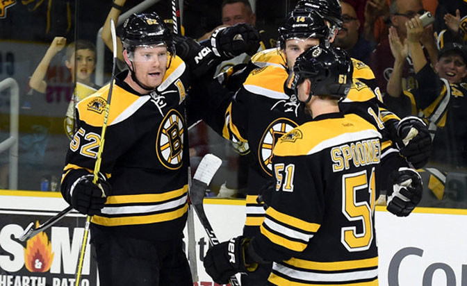 New players, system highlight Bruins' first day of camp