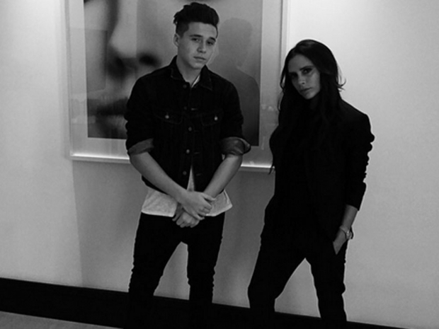 Brooklyn Beckham and Victoria Beckham