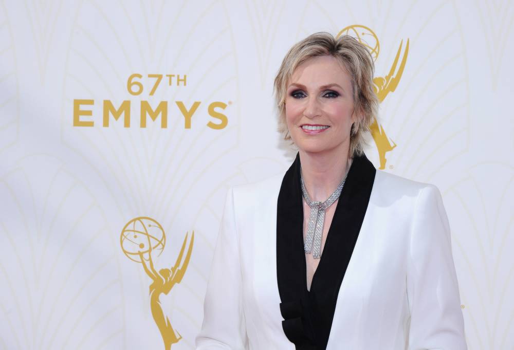 IMAGE DISTRIBUTED FOR THE TELEVISION ACADEMY- Jane Lynch arrives at the 67th Primetime Emmy Awards on Sunday Sept. 20 2015 at the Microsoft Theater in Los Angeles