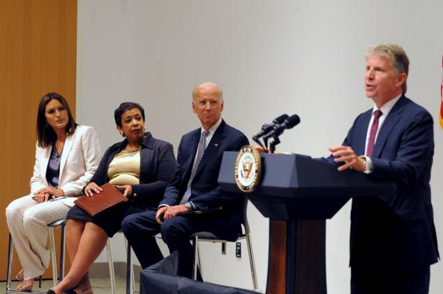 Vice President Biden and Manhattan District Attorney Cy Vance unveiled a $79 million effort to tackle the backlog of 70,000 rape kits that are gathering dust around the country. They were joined by Attorney General Loretta Lynch and “Law & Order SVU”