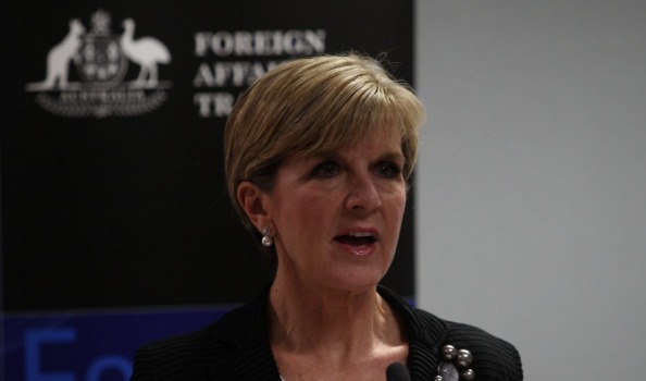 Julie Bishop is calling on more businesses working in developing countries to find ways to partner with Australia's aid program