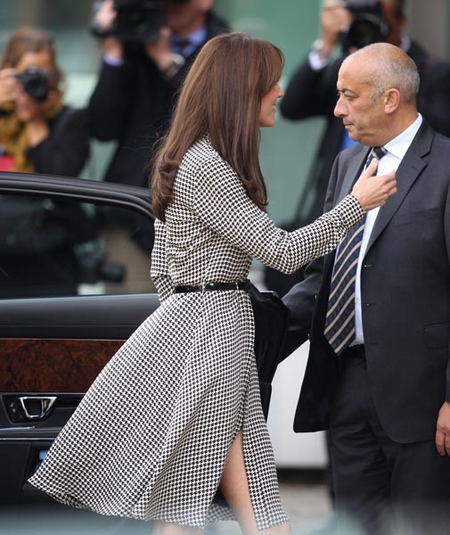 Kate Middleton head's back to work today…