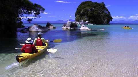 Kayaking at Abel Tasman National Park near Nelson