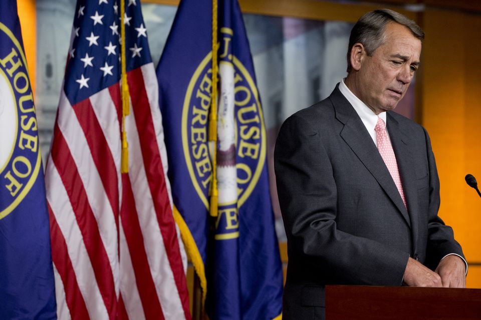 Speaker John Boehner behind the tears