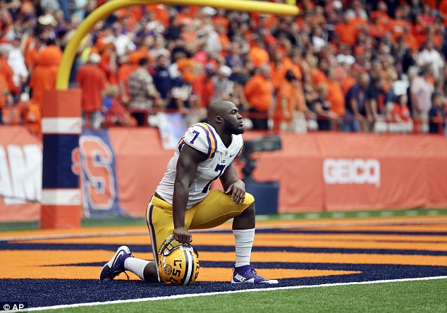 Leonard Fournette ran for a career-high 244 yards and two touchdowns as LSU went 3-0