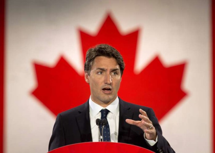 Liberal Leader Justin Trudeau speaks to supporters at a campaign rally in Enfield N.S. on Sunday Sept. 20 2015. THE CANADIAN PRESS  Adrian Wyld