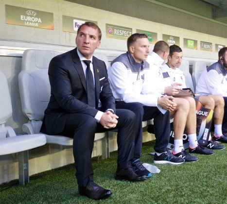 Liverpool's manager Brendan Rodgers before the UEFA Europa League Group Stage Group B match against FC Girondins de Bordeaux at the Nouveau Stade de Bordeaux