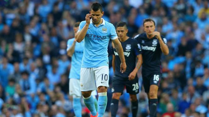 Manchester City were stunned by West Ham at the Etihad