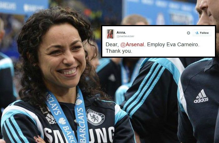 Arsenal fans tell club to hire Carneiro after she leaves Chelsea