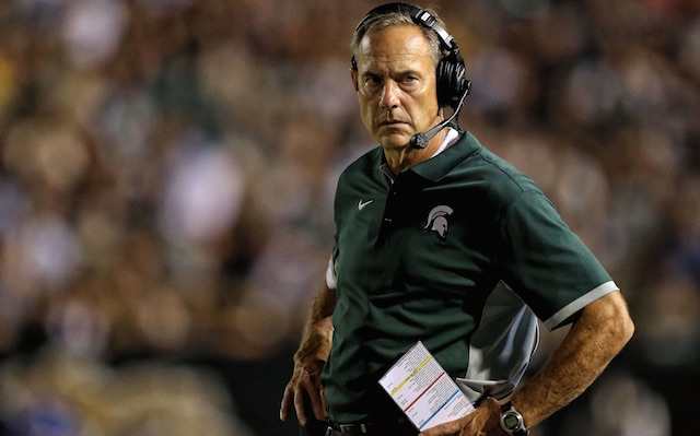 Mark Dantonio wasn't happy with MSU's defense in the second half