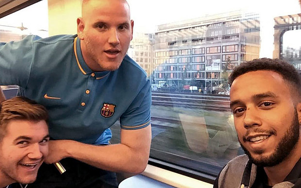 Alek Skarlatos Spencer Stone and Anthony Sadler tackled the gunman on the train