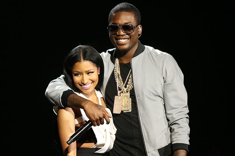 LOS ANGELES CA- JUNE 28 Nicki Minaj and Meek Mill perform onstage during the 2015 BET Awards held at Microsoft Theater