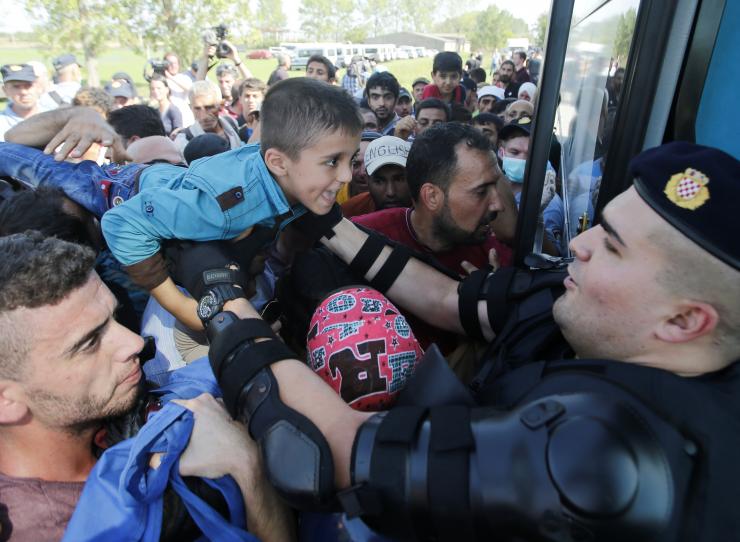 Migrants Stream Into Croatia Through Fields