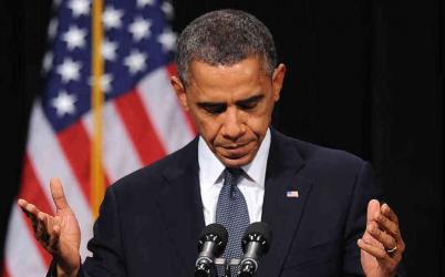 President Barack Obama Praying