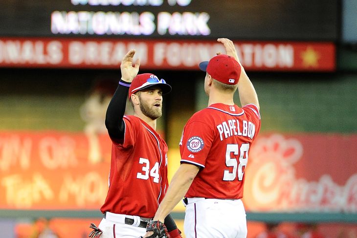 Sheby Miller gets a hug from Braves catcher A.J. Pierzynski after tossing a three-hit shutout against the Phillies in May. Miller hasn't won a game in his past 22 starts a period of more than four months