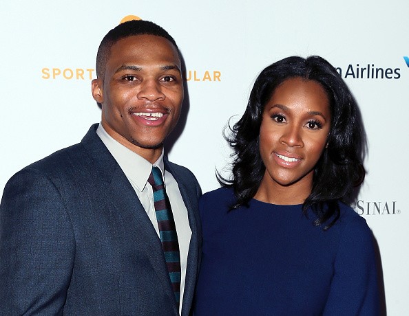 Newlyweds Russell Westbrook and Nina Earl