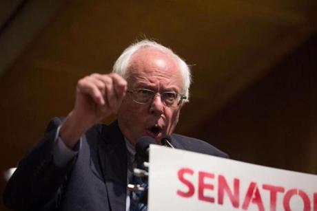 Bernie Sanders speaking in Washington D.C