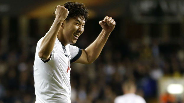 Son Heung-Min Spurs Qarabag Europa League