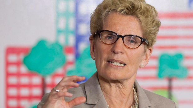 Ontario Premier Kathleen Wynne pledged money to bring in refugees and for Syrian crisis relief efforts