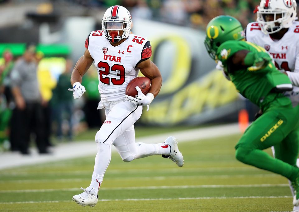 Wilson throws for 4 TDs in 62-20 Utah win over Oregon