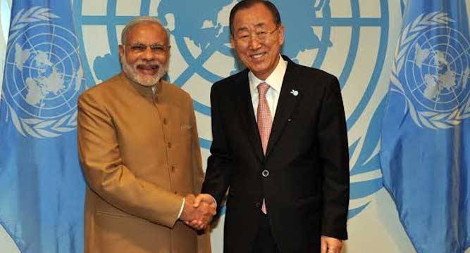 PM Modi meets UN chief Ban Ki-moon