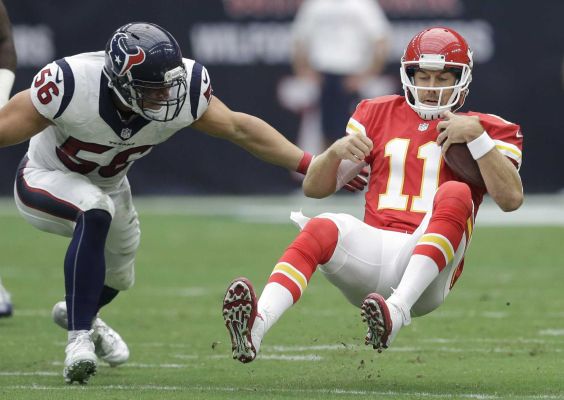 Kansas City Chiefs Alex Smith is stopped