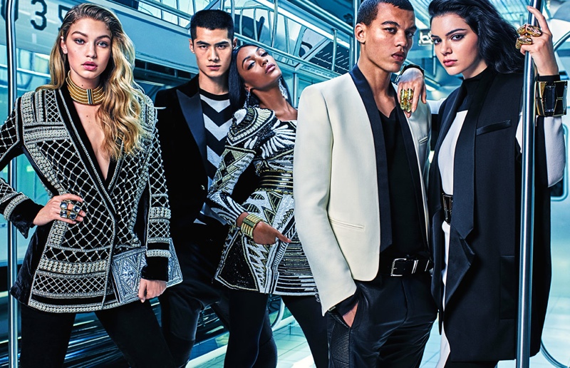 Balmain x H&M ads