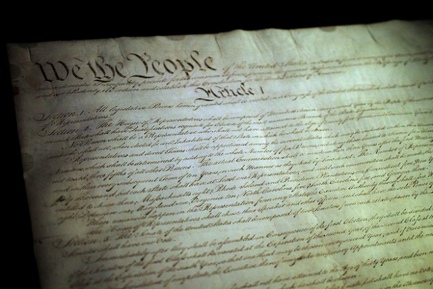 Constitution taken in the rotunda of the National Archives