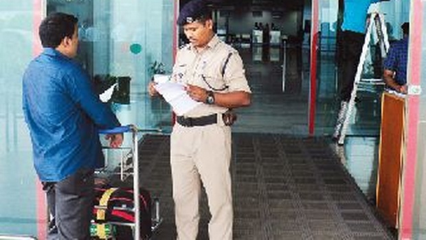 Security checks intensified at T’Puram Airport after two persons suspected to have IS links were detained on Tuesday | B P Deepu