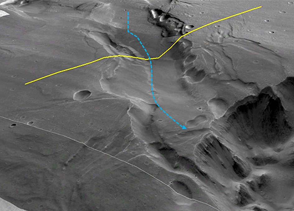 Planetary Science Institute           Collapse Valley Over Subterranean River