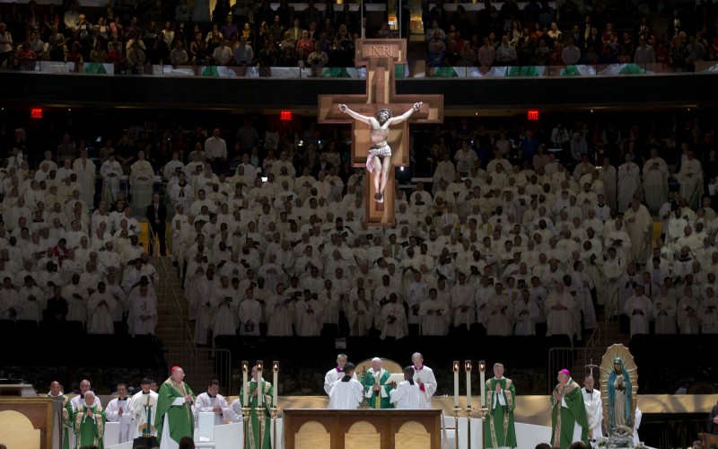 Pope Francis celebrates Mass at Madison Square Garden