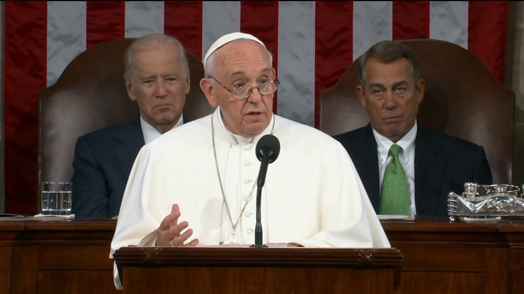 Pope Francis tackles death penalty immigration in historic speech at Congress